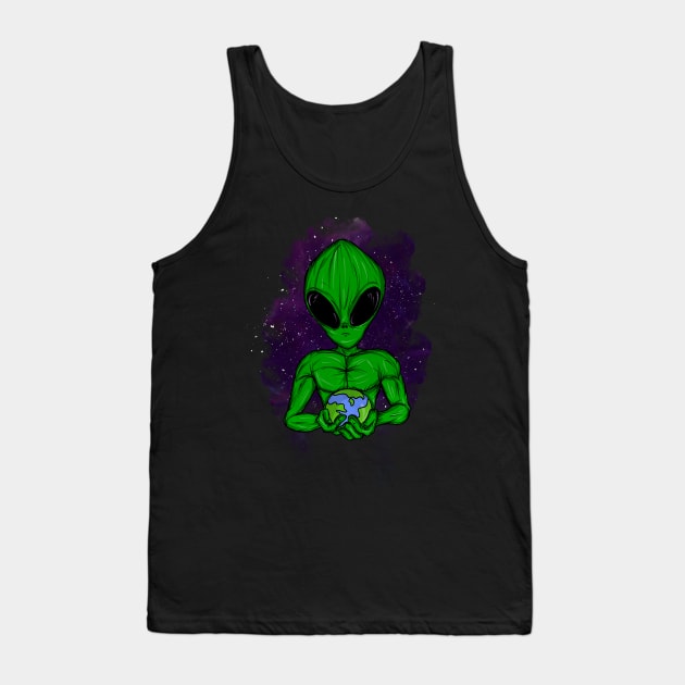 alien Tank Top by Amartwork